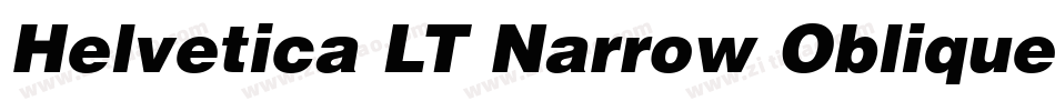 Helvetica LT Narrow Oblique字体转换